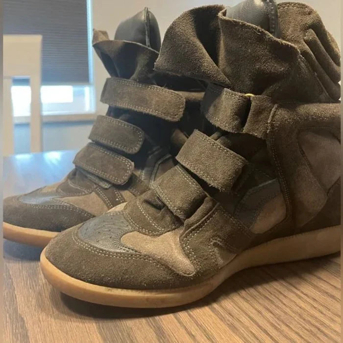 Isabel Marant Bekett Women's High-Top Sneakers in Anthracite