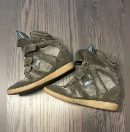 Isabel Marant Bekett Women's High-Top Sneakers in Anthracite