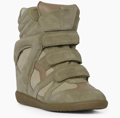 Isabel Marant BEKETT Suede Hidden Wedge Sneakers Shoes