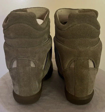 Isabel Marant BEKETT Suede Hidden Wedge Sneakers Shoes